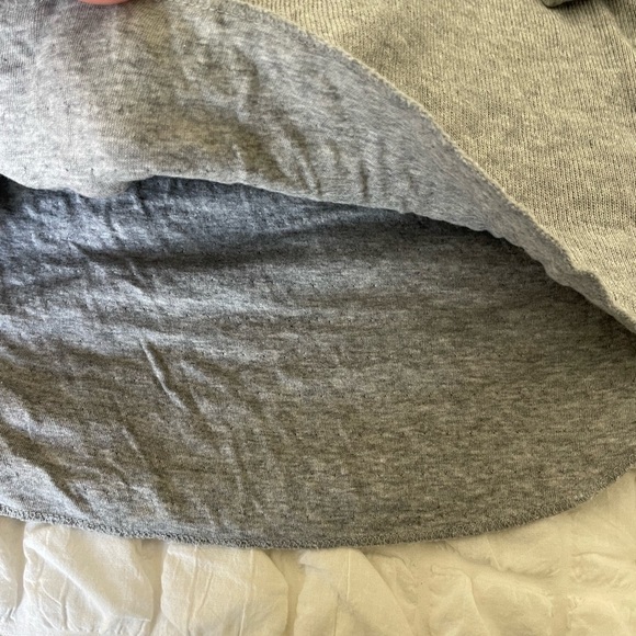 Vince gray double textured long sleeve top - Picture 3 of 7